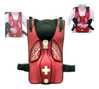 NEPTR Gilet d'entraînement anti-étouffement, simulation d'obstruction des voies respiratoires avec tir dans le dos, bretelles réglables et ceinture de taille