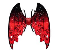 Neptuiby Costume d'Halloween pour filles, aile de papillon battante lumineuse, violet