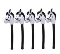 Neptuiby Stick Horses pour Enfants de 2 à 5 Ans, Cheval de Loisir Gonflable Dessin animé, Jeu en Plein air, Paquet 5,