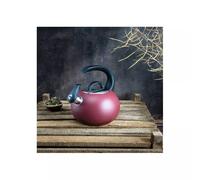 NEPTUNE Bouilloire à sifflet inox Induction CRISTEL 1,9L Rouge SC