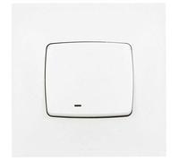 LEGRAND | Poussoir Lumineux Neptune, Voyant Intégré Pour Repérage Dans L'Obscurité, Fixation À Vis Ou À Griffes, Connexion Rapide Par Bornes Automatiques