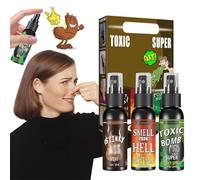 Nepturion Spray Puant Boule Puantes Puissante, 3 Pièces de Fart Spray Extra Fort - Le Kit Farce et Attrape Adulte Idéal pour des Blagues Mémorables et Halloween