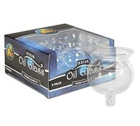 Ner Mitzvah Hanukkah Menorah Lot de 9 gobelets à huile en verre - Élégants supports pour huile pour shabbos et chanukah - Qualité durable, longue durée #2 claire