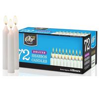 Ner Mitzvah Ohr Lot de 72 bougies Shabbat traditionnelles 4 heures