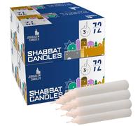 Ner Mitzvah Shabbat Candles - Traditional Shabbos Candles - 3 Hour - 4-Pack x 72 Count, (288 Candles)
