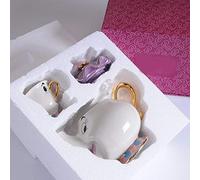 NERB Beauté Cartoon et la bête Teapot Tasse Mme Potts Chip Tea Pot effiloche Fast Set Poster Cadeau de Noël Belle (Color : 1 Cup)