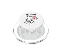 Nerd Artificial Intelligence Joke Geek No Thanks I Use AI PopSockets PopGrip pour MagSafe