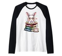 Nerd Bunny lit des Livres Be Yourself Stay Weird Book Lover Manche Raglan
