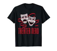 Nerd de théâtre comédie et tragédie T-Shirt