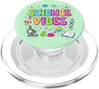 Nerd Geek, Scientifique et Professeur de STEM, de Retro Groovy Science Vibe PopSockets PopGrip pour MagSafe