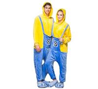 nerd hunters Kigurumi Pyjama onesie jaune pour adulte - Costume animal unisexe - Tailles S à XL (DE/NL/SE/PL, Alphanumérique, M, Regular, Regular, Minion), jaune