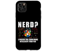 Nerd I Prefer The Term Speed Cubing Nerd Blagues Cubing Math Coque pour iPhone 11 Pro Max