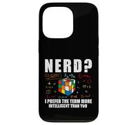 Nerd I Prefer The Term Speed Cubing Nerd Blagues Cubing Math Coque pour iPhone 13 Pro