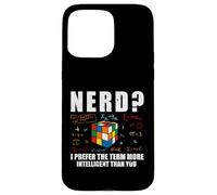 Nerd I Prefer The Term Speed Cubing Nerd Blagues Cubing Math Coque pour iPhone 15 Pro Max