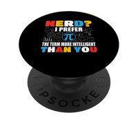 Nerd I Prefer The Term Speed Cubing Nerd Blagues Cubing Math PopSockets PopGrip Adhésif