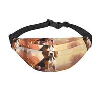 Nerdy Beagle Sac banane de voyage tendance, adapté pour le sport, la course, le cyclisme, les voyages, la pêche, grand sac banane pour garçons