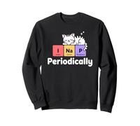 Nerdy Cat Science Teacher i Nap Perioically STEM Mom Learn Sweatshirt