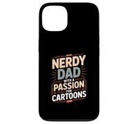 Nerdy Dad with A Passion for Cartoon Anime Fan Coque pour iPhone 13