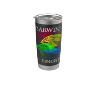 Nerdy Darwin's Finches Evolution Science Biologie Professeur Gobelet isotherme en acier inoxydable double paroi