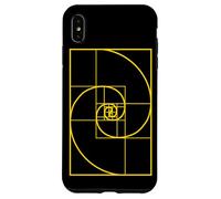 Nerdy Double Spirale dorée Math Teacher Student Geek Coque pour iPhone XS Max