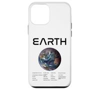 Nerdy Earth Astronomy Science Planètes Solar System Facts Noir Coque pour iPhone 12 Mini