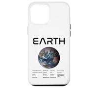 Nerdy Earth Astronomy Science Planètes Solar System Facts Noir Coque pour iPhone 12 Pro Max