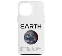 Nerdy Earth Astronomy Science Planètes Solar System Facts Noir Coque pour iPhone 13 Pro Max