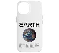 Nerdy Earth Astronomy Science Planètes Solar System Facts Noir Coque pour iPhone 14