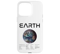 Nerdy Earth Astronomy Science Planètes Solar System Facts Noir Coque pour iPhone 15 Pro Max
