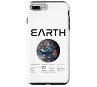 Nerdy Earth Astronomy Science Planètes Solar System Facts Noir Coque pour iPhone 7 Plus/8 Plus