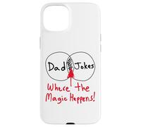Nerdy Funny Dad Jokes Venn Diagram Where Magic Happens Math Coque pour iPhone 15 Plus