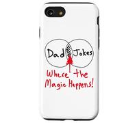 Nerdy Funny Dad Jokes Venn Diagram Where Magic Happens Math Coque pour iPhone SE (2020) / 7/8