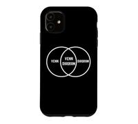 Nerdy Funny Venn Diagramme Statistiques de probabilité Professeur de mathématiques Coque pour iPhone 11