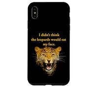Nerdy, Je ne pensais Pas Que Les léopards me mangeraient la Figure Politique Coque pour iPhone XS Max