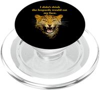 Nerdy, Je ne pensais Pas Que Les léopards me mangeraient la Figure Politique PopSockets PopGrip pour MagSafe
