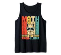 Nerdy Math is No Prob-Llama Pi Day Math Teacher Rétro Débardeur