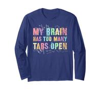 Nerdy Mon Cerveau a trop d'onglets Open Squad Camp Teacher I Manche Longue