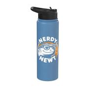 Nerdy Newt Embracing Insolite Fun Stainless Steel Insulated Water Bottle