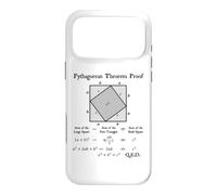Nerdy Pythagore Theorem Proof Triangles Math Teacher Nerd Coque pour iPhone 17 Pro Max