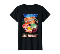 Nerdy Vintage 51 Pegasi b Exoplanet, Professeur de Sciences de la NASA T-Shirt Graphique avec Valeur, Femme, Noir, L