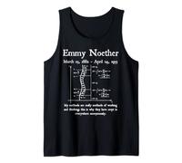 Nerdy Vintage Emmy Noether Physics Algèbre Mathématiques Teacher Débardeur