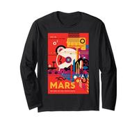 Nerdy Vintage Historic Mars NASA Space Life Science Professeur Manche Longue