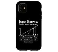 Nerdy Vintage Isaac Barrow Calcul Algèbre Math Teacher Coque pour iPhone 11