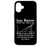 Nerdy Vintage Isaac Barrow Calcul Algèbre Math Teacher Coque pour iPhone 16 Plus
