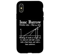 Nerdy Vintage Isaac Barrow Calcul Algèbre Math Teacher Coque pour iPhone X/XS