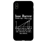 Nerdy Vintage Isaac Barrow Calcul Algèbre Math Teacher Coque pour iPhone XS Max