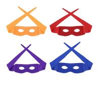 Nereds Lot de 4 masques de super-héros réglables pour Halloween, fête, cosplay, Batman