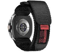 Nereides Bracelet de montre compatible avec Samsung Galaxy Watch Ultra 2 47 mm pour homme et femme - Bracelet de rechange réglable en nylon pour Galaxy Watch Ultra 2 (noir)