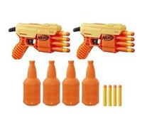 NERF - AlphaStrike - Fang QS-4 - Pistolet Avec 12 Fléchettes 18 Pièces