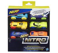 Nerf C3172EL20 Pack de 6 Voitures Nitro en Mousse